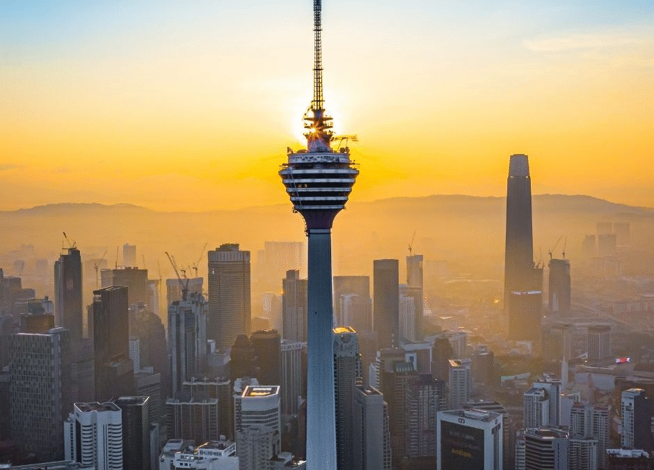 KL Tower sunset view