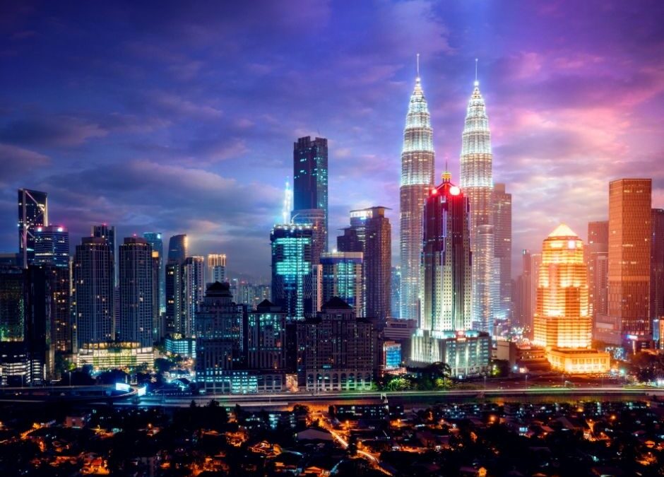 Night view of kuala lumpur